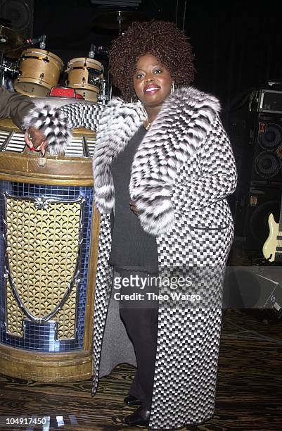 Angie Stone during Clive Davis and J Records present Angie Stone at the Schomburg Center in Harlem, New York at Schomburg Center in Harlem, New York,...