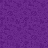 Happy Halloween. purple background.