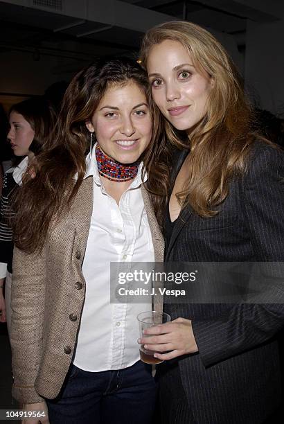 Dylan Lauren & Elizabeth Berkley during Greg Lauren Art Show Opening at Stricoff Fine Art Gallery in New York City, New York, United States.