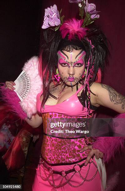 Exotic party-goers during Exotic Erotic Ball, the world's most decadent party, at Manhattan's Webster Hall at Webster Hall in New York City, New...