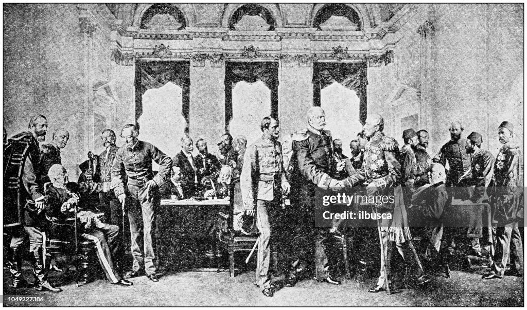 Antika fotografi: kongress av Berlin, 1878