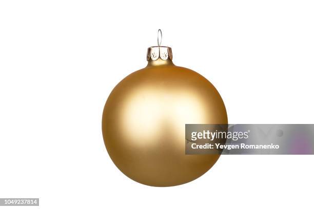 glitter christmas ball isolated on white background - ornaments 個照片及圖片檔