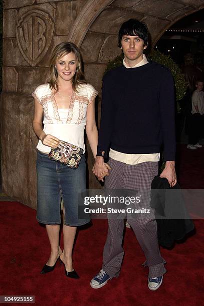 Alicia Silverstone and Christopher Jarecki during "Harry Potter and The Sorcerer's Stone" Los Angeles Premiere at Mann Village Theatre in Westwood,...