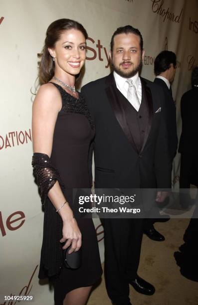 Shannon Elizabeth and husband Joseph Reitman during The 10th Annual Elton John AIDS Foundation InStyle Party - Arrivals at Moomba Restaurant in...