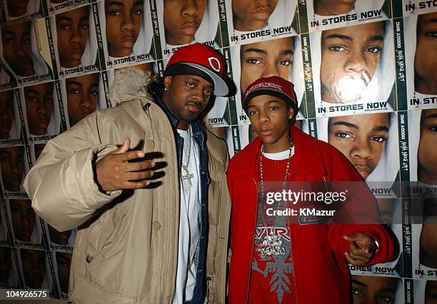 Jermaine Dupri and Lil' Bow Wow during Lil' Bow Wow Fan Appreciation Show at Hammerstein Ballroom in NYC. At Hammerstein Ballroom in New York City,...