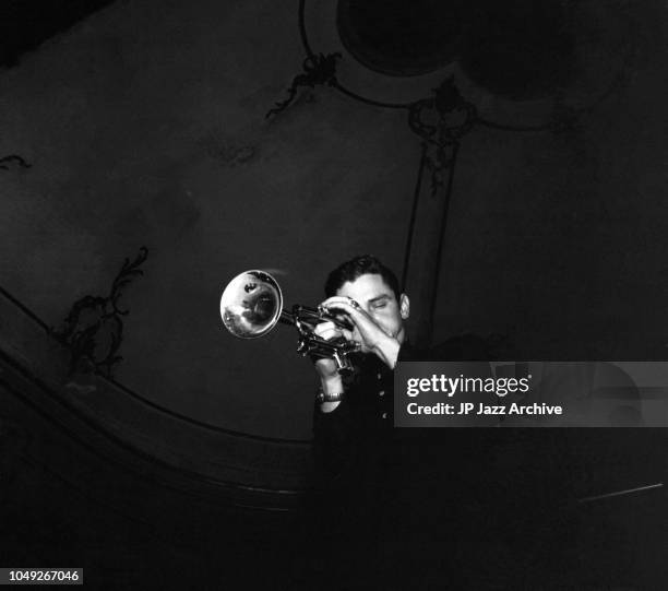 American jazz trumpeter Chet Baker, Copenhagen, Denmark, December 1955.