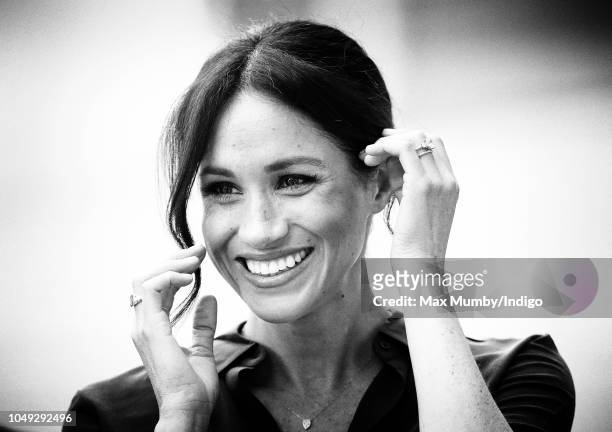 Meghan, Duchess of Sussex visits the University of Chichester's Engineering and Technology Park on October 3, 2018 in Bognor Regis, England. The Duke...