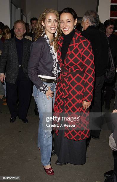 Elizabeth Berkley & Jennifer Beals during Greg Lauren Art Opening - Los Angeles at Bergamot Station - BGH Gallery in Santa Monica, California, United...