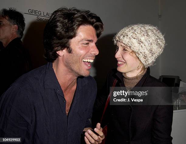 Greg Lauren & Julie Delpy during Greg Lauren Art Opening - Los Angeles at Bergamot Station - BGH Gallery in Santa Monica, California, United States.