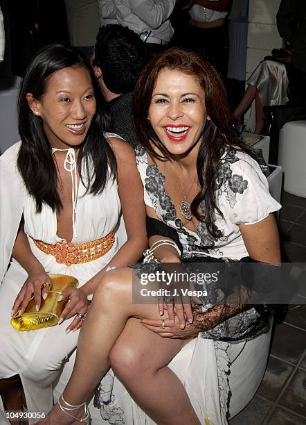 Maria Conchita Alonso during Women's Wear Daily The Ultimate Fashion Authority Hosted "White Hot Diamonds" The Exclusive Pre-Oscar Fashion Event...