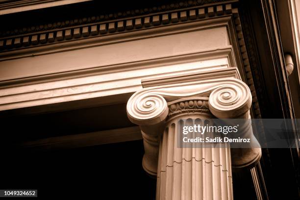 Column Photo Close Up Architectural Column Design From Building Exterior High-Res ...