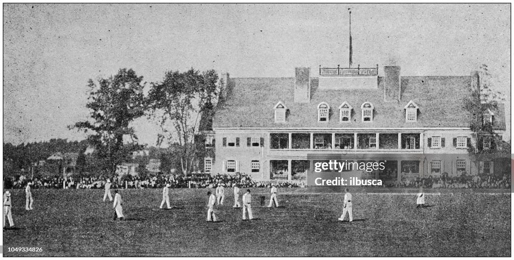 Antique photograph: Cricket in Germantown