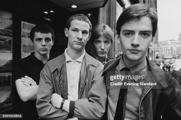 British mod revival band Secret Affair, London, UK, 14th August 1979.