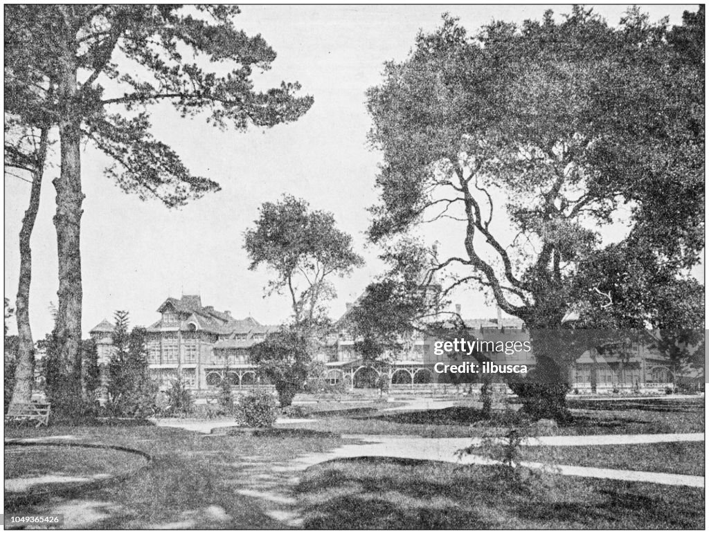 Antique photograph: Hotel del Monte, Monterey, California