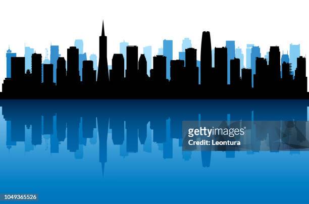 san francisco (all buildings are complete and moveable) - san francisco stock illustrations