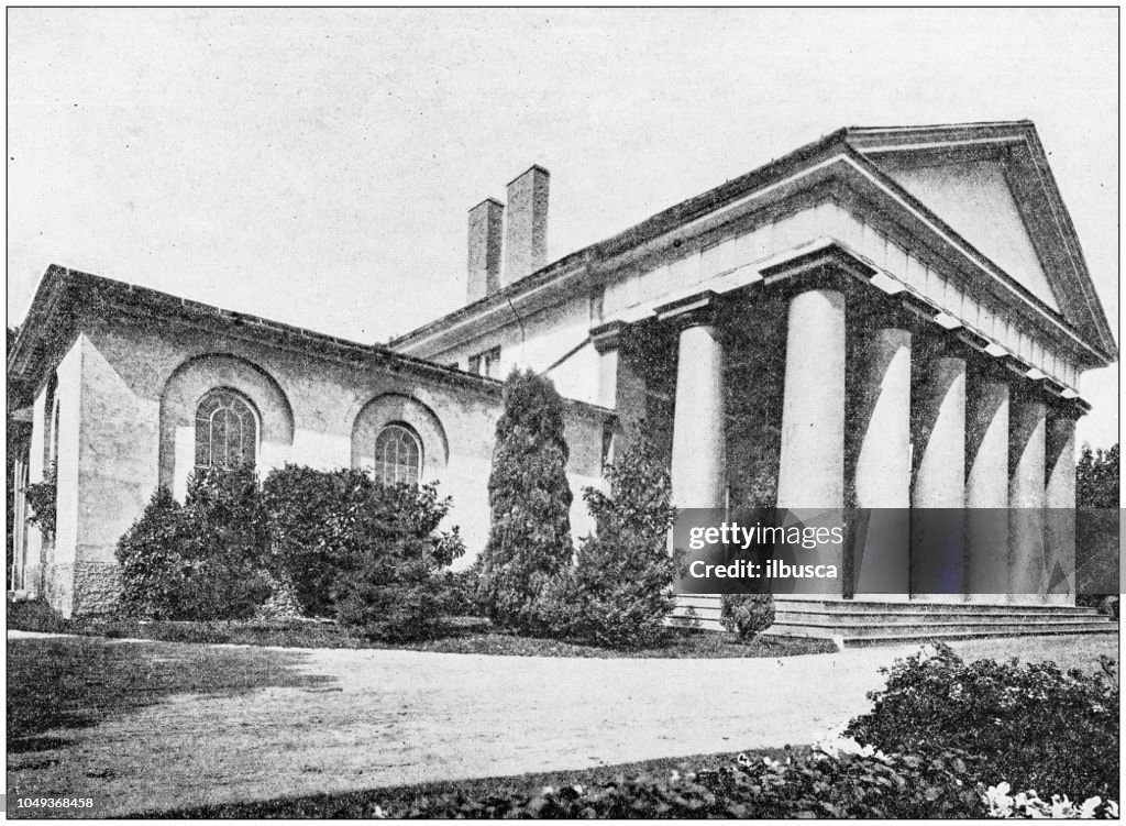 Antique photograph: Arlington House, Virginia