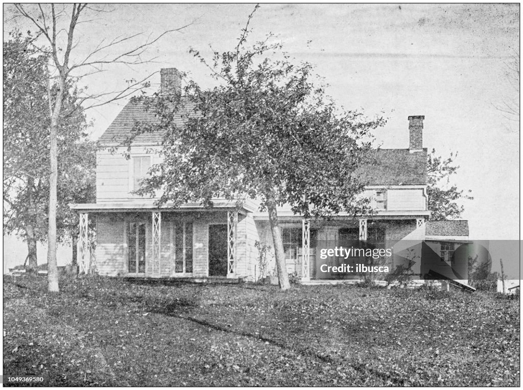 Antique photograph: Thomas Paine's Home, Long Island