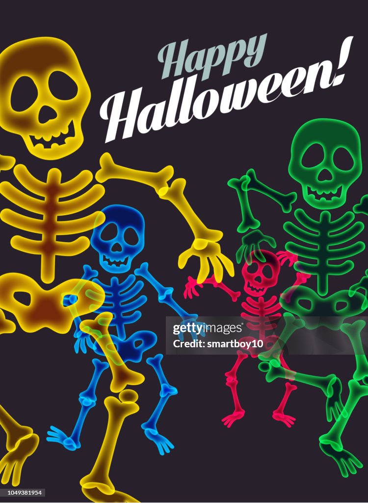Halloween Skeletons High-Res Vector Graphic - Getty Images