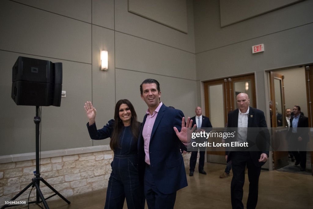 Sen. Ted Cruz Campaigns With Donald Trump Jr. In Conroe, Texas