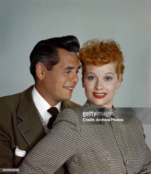 Actress Lucille Ball and her husband actor Desi Arnaz circa 1950's.