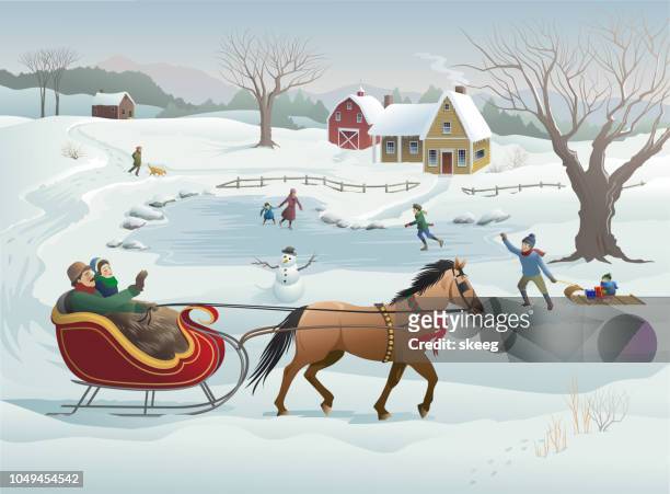 聖誕雪橇騎 - sled 幅插畫檔、美工圖案、卡通及圖標