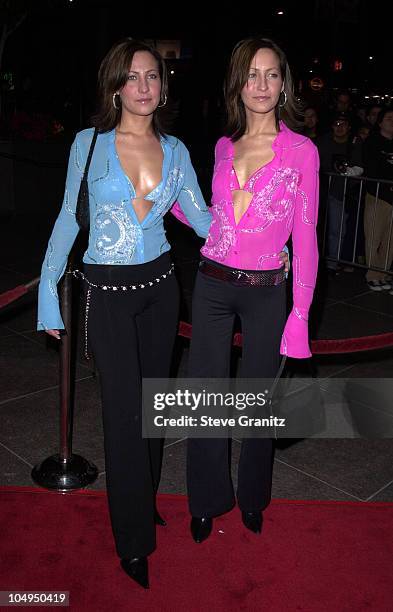 Teena & Nikki Collins during "Snatch" Los Angeles Premiere at Director's Guild in Los Angeles, California, United States.