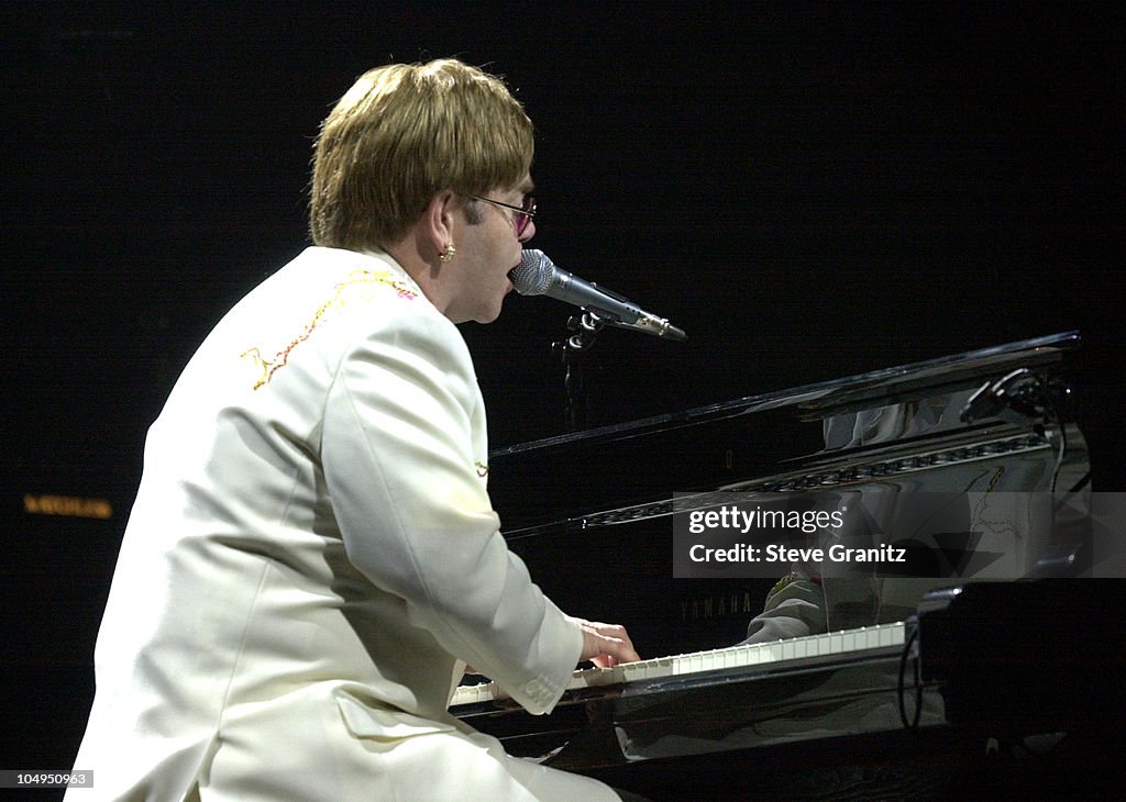 Elton John during Billy Joel and Elton John Face To Face Tour at