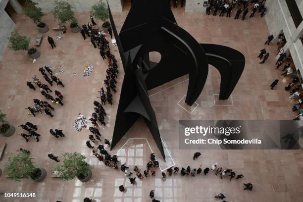 Hundreds of protesters are arrested by U.S. Capitol Police for demonstrating against the confirmation of Supreme Court nominee Judge Brett Kavanaugh...