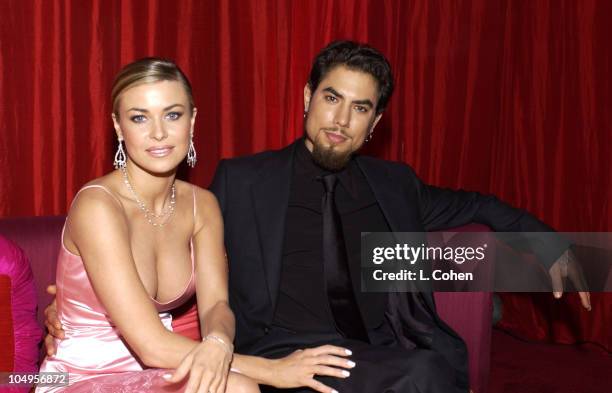 Carmen Electra and Dave Navarro during Elton John AIDS Foundation's 11th Annual Oscar party co-hosted by In Style and AOL in association with MAC...