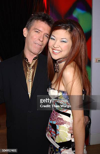 Kurt Loder and Su Chin during MTV20: Live and Almost Legal - Backstage. MTV celebrated with a three-hour live party with special guests,...