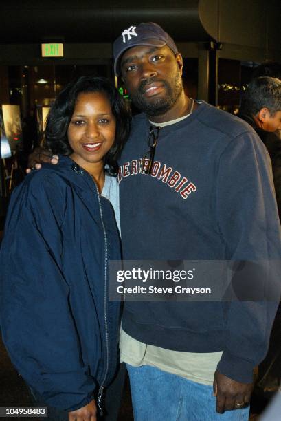 Antwone Fisher and wife Glanette during Los Angeles Industry Screening Of Fox Searchlight Pictures' "The Good Thief" at Directors Guild of America in...