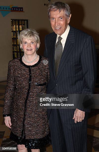 Judith Krantz and husband Steve Krantz. During 2003 Los Angeles Public Library Awards Honoring Playwright August Wilson at Richard Riordan Central...