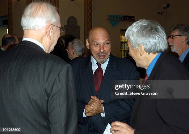 August Wilson greets patrons at the Los Angeles Public Library Awards.