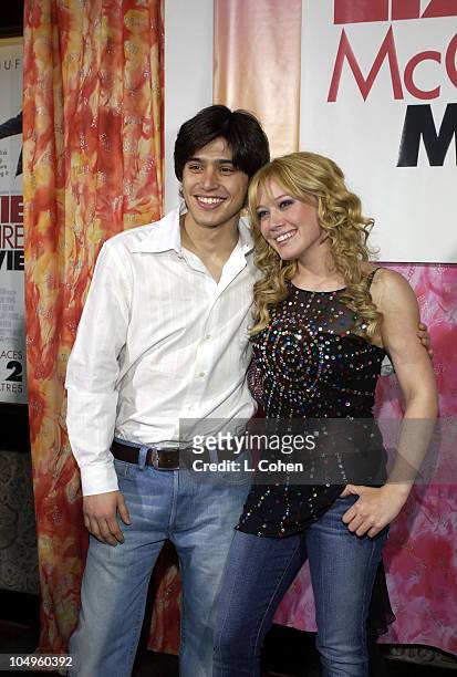 Yani Gellman and Hilary Duff during The Lizzie McGuire Movie - Premiere at The El Capitan Theater in Hollywood, California, United States.
