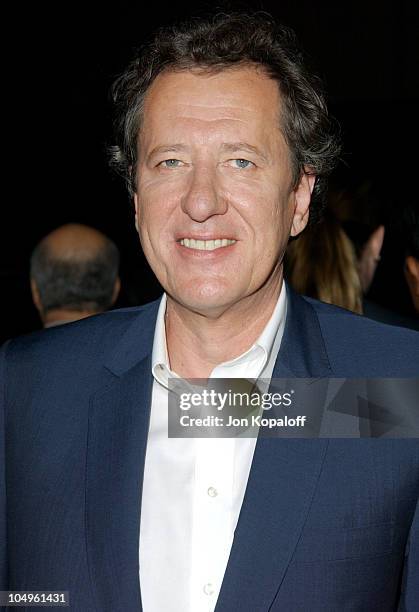 Geoffrey Rush during "Intolerable Cruelty" Los Angeles Premiere at The Academy of Motion Picture Arts and Sciences in Beverly Hills, California,...