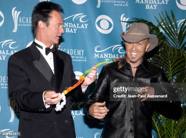 Lance Burton and Mark Miller of Sawyer Brown during 38th Annual Academy of Country Music Awards - Press Room at Mandalay Bay Events Center in Las...