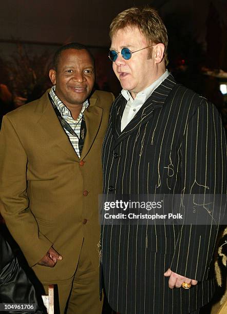 Lebo M, vocal solos and Sir Elton John during DVD Debut of Walt Disney Pictures' "The Lion King" - After Party at El Capitan Theatre in Hollywood,...