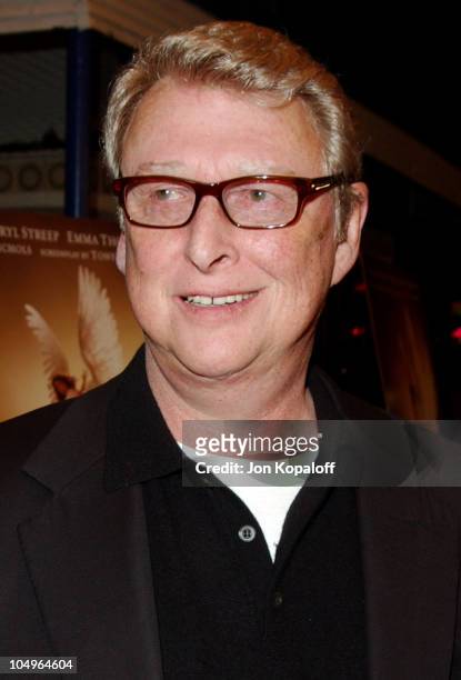 Director Mike Nichols during Los Angeles Premiere of HBO Films' "Angels In America" at Mann's Village Theatre in Westwood, California, United States.