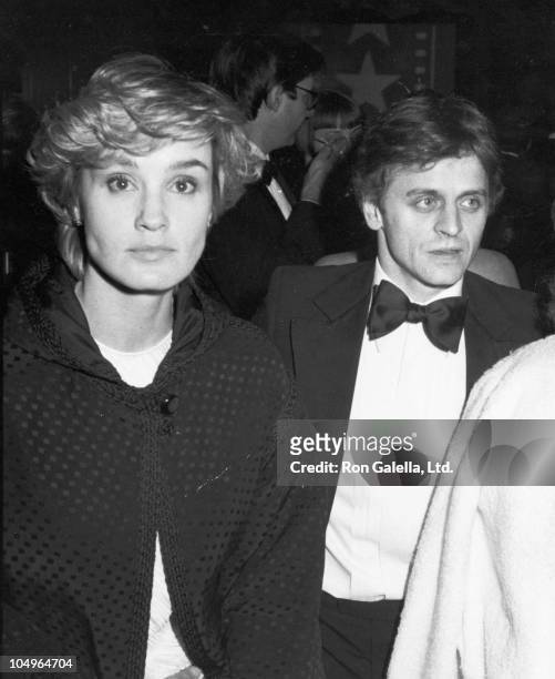 Jessica Lange and Mikhail Baryshnikov during American Film Institute Gala Tribute to John Huston at Beverly Hilton Hotel in Beverly Hills, CA, United...