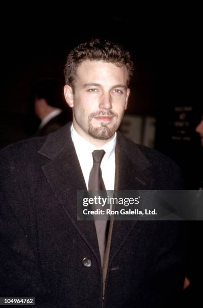 Ben Affleck during Premiere of "Shakespeare in Love" - New York City at Ziegfeld Theater in New York City, NY, United States.