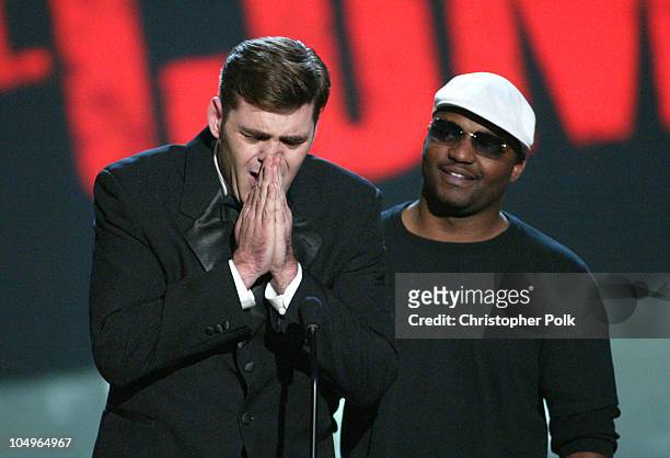 Jay Johnson winner of Best Direction in a Diarrheha Commercial with presenter Aries Spears