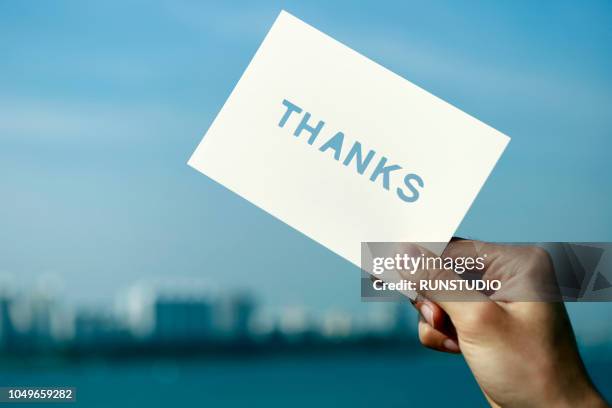 Thanks In Hand 46 Thank You Card Hand Stock Photos, High-Res Pictures, and Images ...