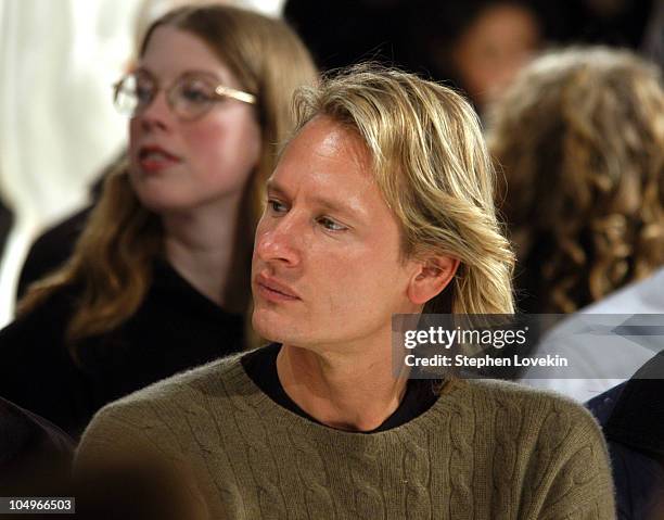 Carson Kressley during Olympus Fashion Week Fall 2004 - Roy Chereskin - Front Row at The Atelier Bryant Park in New York City, New York, United...