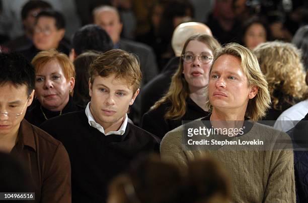 Carson Kressley during Olympus Fashion Week Fall 2004 - Roy Chereskin - Front Row at The Atelier Bryant Park in New York City, New York, United...