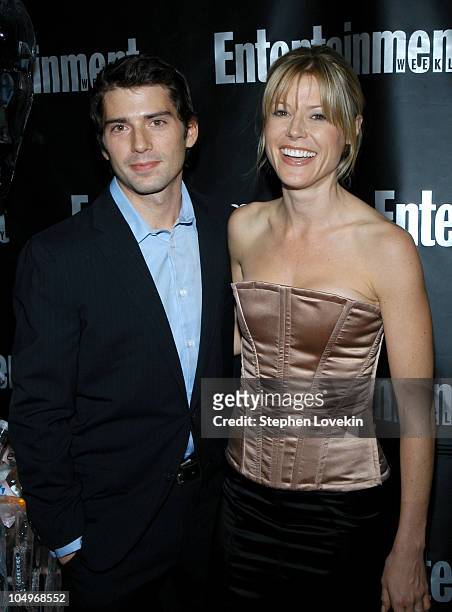 Julie Bowen and fiance Scott Phillips during Entertainment Weekly Hosts 10th Annual Viewing Party at Elaine's in New York City, New York, United...