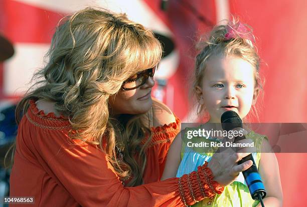 Jamie O'Neal and Daughter during Grammy Block Party at The Atlanta Dogwood Festival - April 7, 2006 at Piedmont Park in Atlanta, Georgia, United...