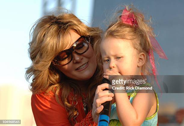 Jamie O'Neal and Daughter during Grammy Block Party at The Atlanta Dogwood Festival - April 7, 2006 at Piedmont Park in Atlanta, Georgia, United...