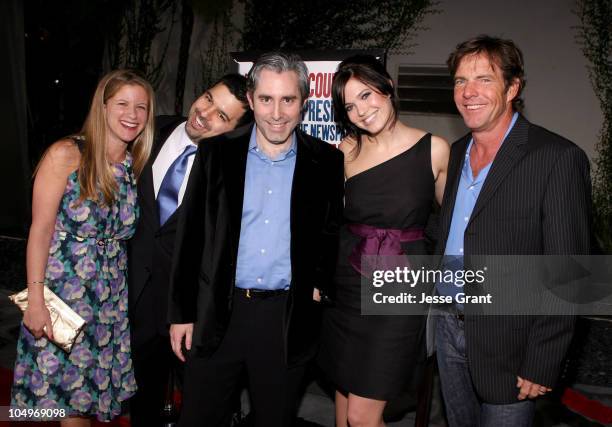 Kerry, Kohansky, Exec. Prod., Andrew Miano, Producer, Paul Weitz, Writer, Director, Mandy Moore and Dennis Quaid