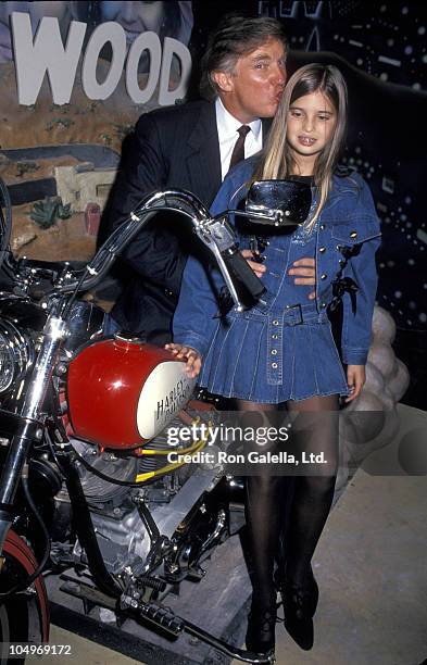 Donald Trump and Ivanka Trump during Grand Opening of The Harley Davidson Cafe at Harley Davidson Cafe in New York City, New York, United States.