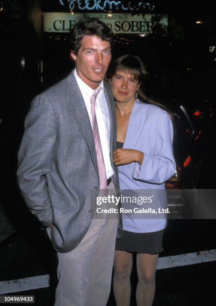 Christopher Reeve and Dana Reeve during "Running On Empty" New York City Premiere at Beekman Theatre in New York City, New York, United States.